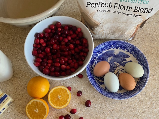 Gluten-Free Cranberry Orange Scone Ingredients 